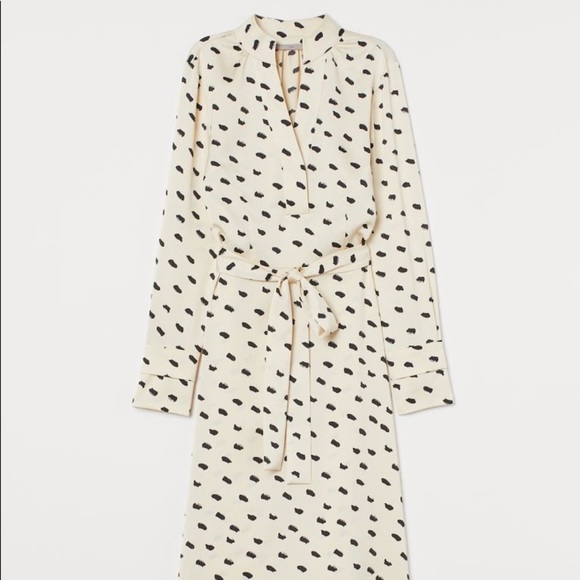 white christmas dresses H&M Cream Satin Long Dress | Pre Loved